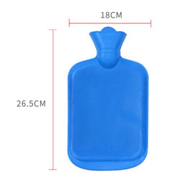 China Wholesale Custom Reusable Warm Rubber Hot Water Bag Printed Cloth Factory 1000ml Water Bottles With Covers for sale