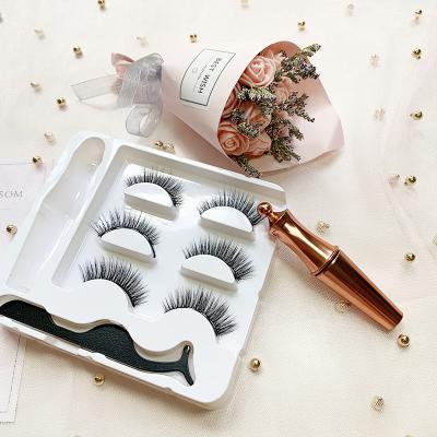 China High Quality Wholesale Price 4 Color 6D Eyelash Soft Magnetic Eyeliner And Magnetic Natural for sale