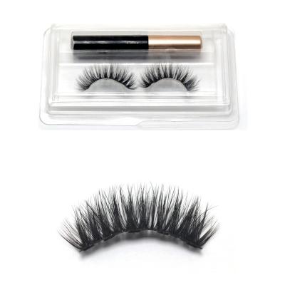 China Wholesale Custom Package 3D Eyelash Soft Magnetic Eyeliner High Quality Natural Volume And Magnetic for sale