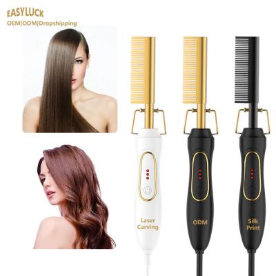 China Household Hair Comb Straightener Hair Straightener Gift Set Sweep Electric Beard Hair Straightener Styling Comb for sale