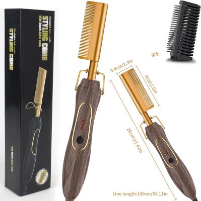 China Household Cordless Hair Straightener Iron Hair Straightener Flat Comb Heated for sale