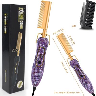 China Professional Household Hair Straightener Hair Straightener Ceramic Hair Straightener Styling Comb Brush for sale