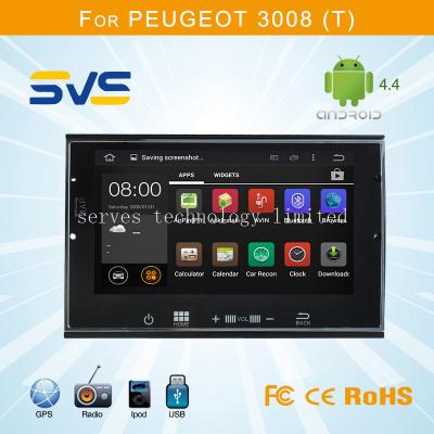 China Android 4.4 car dvd player for Peugeot 3008 5008 full touch screen with GPS navigation 3g for sale