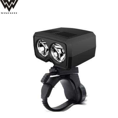 China Newest Aircraft 2*CREE XPE LED Aluminum Alloy Bike Lamp USB Rechargeable Bicycle Light 300LM for sale