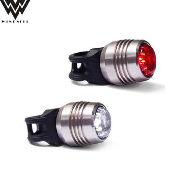 China Promotional Silver/Black/Red/Blue Light Silver/Black/Red/Blue Rechargeable Bicycle Tail Light Safety Bicycle USB Rear Light for sale