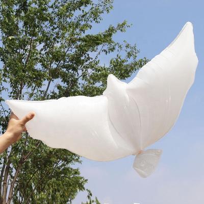 China Wholesale Eco-Friendly Inflatable Foil Balloon White Pigeon Helium Peace Dove Balloons For Valentine's Day Wedding Decoration for sale