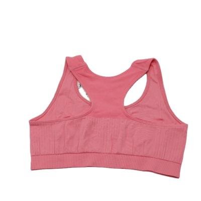 China QUICK DRY Custom Back Yoga Aesthetic Vest For Women Fitness Bra Sports Vest No Rims Solid Color Women's Bra for sale