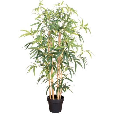 China Artificial Tree Greenery Touch Trees Plastic Bamboo Bonsai Potted Natural Green Plant Decorative Natural for sale