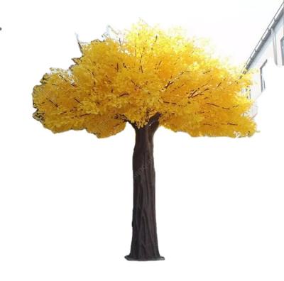 China Wholesale Beautiful Colorful Artificial Tree 3 Meters Tall With Diameter 20cm Artificial Ginkgo Tree Customize Artificial Large Tree for sale