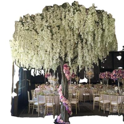 China 350cm Handmade Artificial Beautiful Wisteria Tree High Simulation Colorful Artificial Plant Flowering Tree For Indoor Decoration Artificial Trees for sale