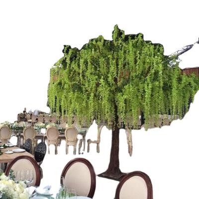 China Beautiful Colorful Artificial Tree Wedding Table Plants Green Cherry Blossom Wisteria Centerpiece Large Decoration Artificial Flower Tree for sale