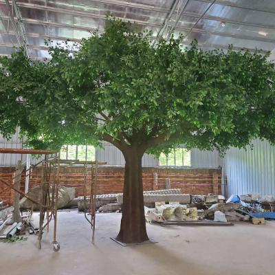 China Lovely Tree Large Indoor Cheap Artificial Plastic Colorful Fake Banyan Plants Decorative Ficus Trees for sale