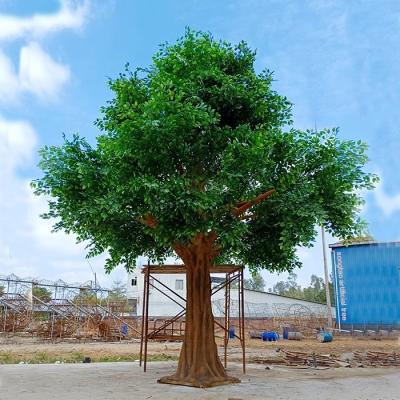 China Large Tree Beautiful Outdoor Artificial Ficus Trees Large Colorful Artificial Cheap Decorative Banyan Tree For Garden Restaurant Sale for sale