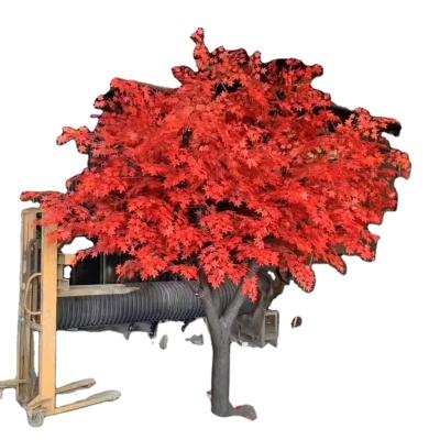 China Autumn Large Outdoor Red Artificial Japanese Chinese Maple Tree Beautiful Colorful Artificial Tree For Shopping Mall Decoration for sale