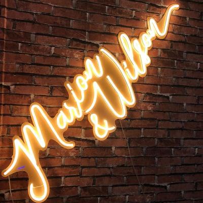 China Outdoor Custom Buildings 12V Flex Color LED Neon Lights Letters Electrical Store Names Sign For Party for sale