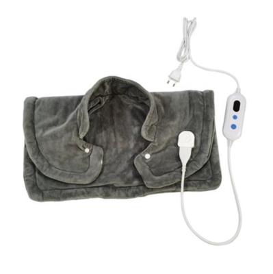 China 220V Car Super Comfortable Fleece Outdoor 60*62CM Reversible Neck And Shoulder Heater Pad Wrap For Pain Relief for sale