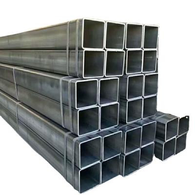 China Hydraulic Pipe China Supply Q195 Low Carbon Black Steel Hot Dip Galvanized Liner Square Tube / Rectangular Hollow Tubular Steel Pipe for sale