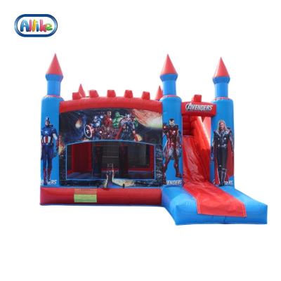 China Party New Arrival Inflatable Bounce House Jump Castle With Slides Outdoor Inflatable Pool Slide for sale