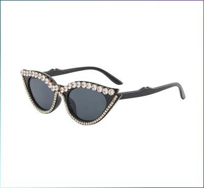 China 10 Years Experience of Triangle Absorbable Glasses Rhinestone Optifix Shape Cat Eye Diamond Sunglasses Acuvue for sale