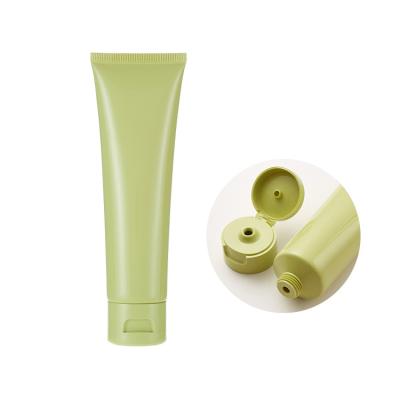 China Packaging 3ml - 400ml Sugarcane Biodegradable PE Biobased Plastic Flip Top Cap Squeezable Cosmetic Tube Skin Care Packaging for sale