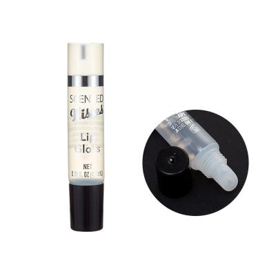 China Lip Balm Cosmetic Plastic Clear Tube Lip Gloss Tubes Skin Care Packaging Squeeze PE Plastic Soft Tube for sale