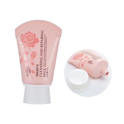 China Custom Empty Eco Friendly Biodegradable Plastic Body Lotion Cream Hand Skin Care Packaging PE Soft Cosmetic Packaging Tube for sale