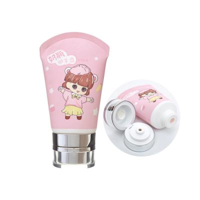 China Wholesale luxury empty cosmetic packaging hand cream tube skin care packaging with acrylic metallic flip top cap for sale