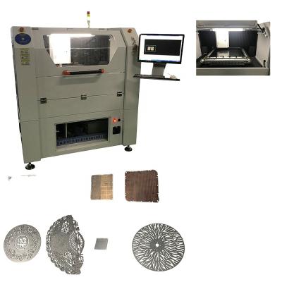 China Laser CUTTING Thick Fiber Laser Sheet Metal Cutting Machine 1mm SMT Stencil Laser Cutter for sale