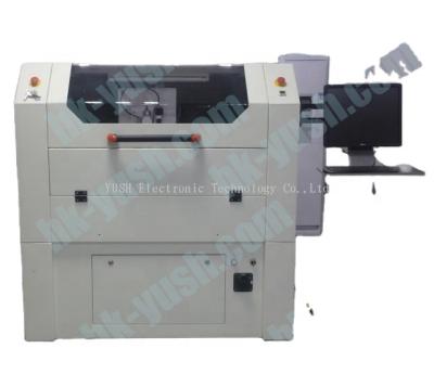 China 50W / 100W Fiber Laser Metal Sheet Stencil Cutting Machine YS-GW50W for sale