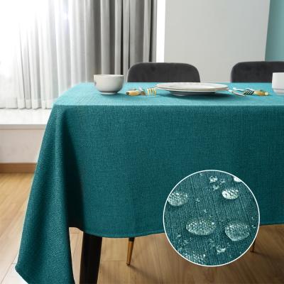 China Hotel Weldding Party Manufacturer Waterproof Hot Selling Cheap Custom Home Stretch Big Table Cloth for sale