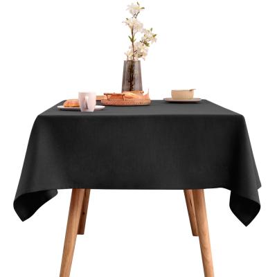 China Waterproof Wipeable Table Cover For Kitchen And Dining Room Light Table Cloth Black Green for sale