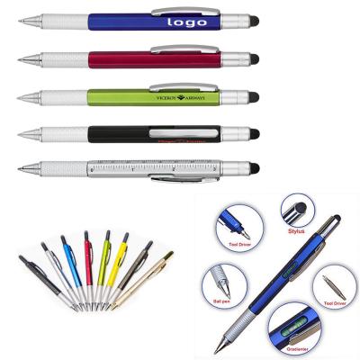 China Pen Custom Logo 5-in-1 Job Promotional Multifunctional Pen With Gradient for sale