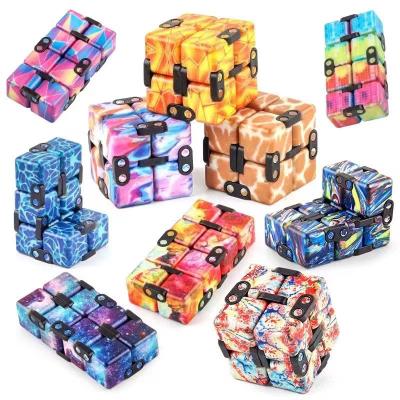 China Wholesale Stress Reliever Stress Reliever Toys Star Infinity Cube Halloween Christmas Magic Toy Finger EDC Worry Relaxation For Kids Children for sale