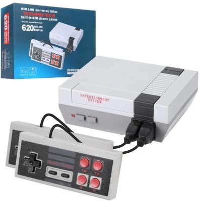 China ABS retro game AV produced NES console with built-in 620 classic video games and 2/4 plug and play controllers for kids and adults for sale