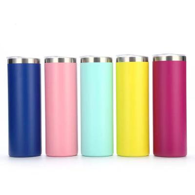 China Wholesale and Retail 20 oz SkinnyTumbler Stainless Steel Insulated Travel Tumbler with Closed Lid Tumbler Skinny Insulated Slim Water Tumbler Cup for sale