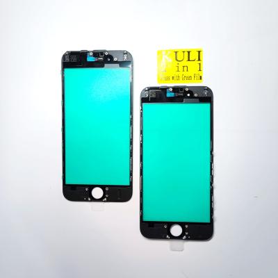 China KULI Drop Shipping 1set 10 Pcs Front Screen Outer Touch Green Film Glass Lens With OCA For IPhone 6G 6G for sale