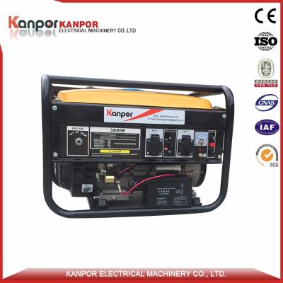 China 2700W 50HZ 100% Professional Gasoline 6.5hp Generator Copper Cam KP3500G for sale