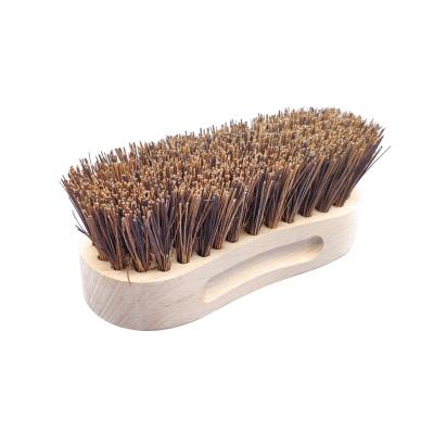 China Nature Sustainable Vegetable Clean Cloth Brushes Wood Floor Scrubbing Cleaning Brush for sale