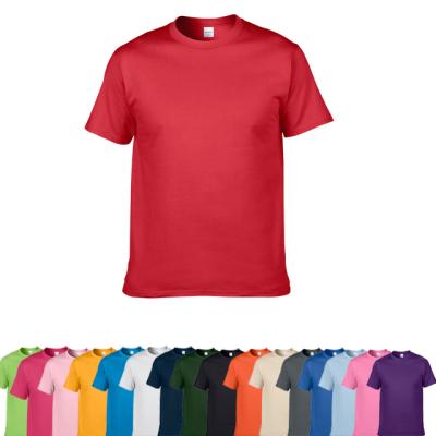 China wholesale 100% Anti-Wrinkle 180g T-shirt Cotton Casual Men's Summer Tops for sale