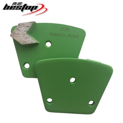 China For Concrete and Terrazzo Floor Grinding Bestop 30# Concrete Middle Bond Diamond Floor Grinding Shoe for sale