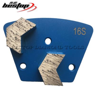 China For Concrete Floor Boom Segment Diamond Grinding Plates Shoes Grinding Trapezoid For Concrete Floor for sale