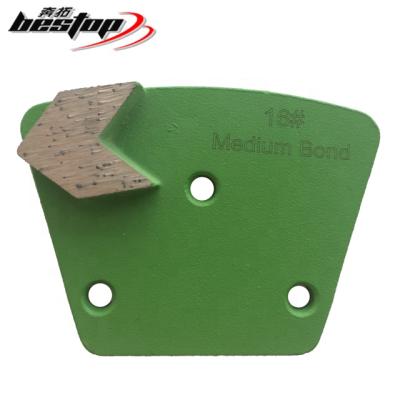 China For Concrete Floor Grinding 16# Medium Bond Trapezoid Diamond Concrete Grinding Tools for sale