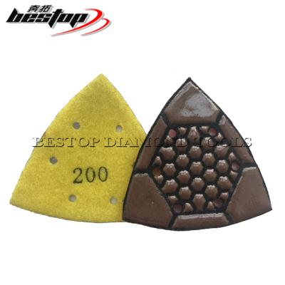 China High Efficiency Diamond Dry Polishing Pad Triangular for Marble Stone for sale