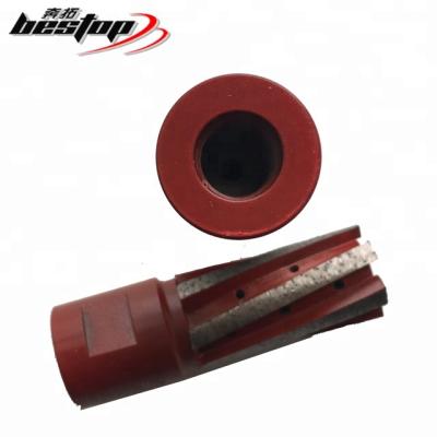 China Longer Working Life Diamond Cnc Finger Bit M14 Thread For Granite Marble Grinding for sale