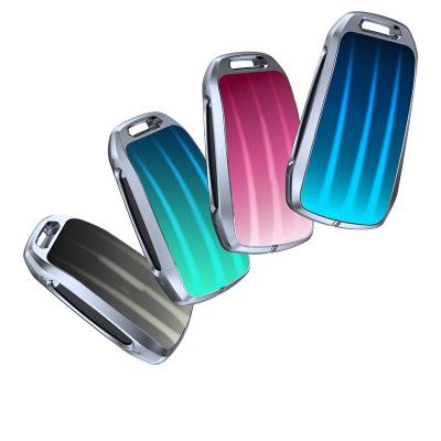 China 3D Business Anti-drop TPU film Alloy Car Key Case Glass Transparent Shell For Au-di-Q5/2018 A6/Old A6L/Old A4L/A5/A7/Q7/Q8/R8/ SQ5 for sale