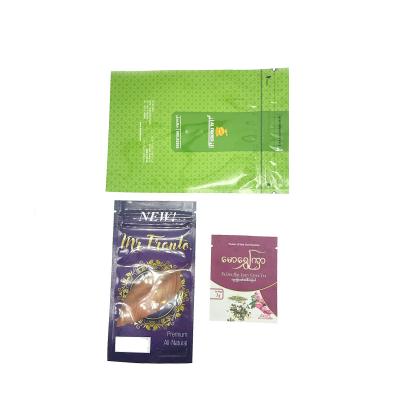 China Eco Friendly 3 Side Seal Disposable Custom Printing Zipper Plastic Bag With Window Food Packaging Pouch for sale