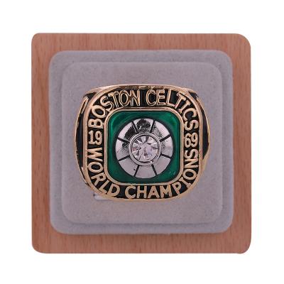 China CLASSIC Manufacturer custom geometric alloy ring, basketball 1969 Boston Celtics championship ring for sale