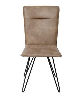 China Elegant Design Modern Leather Side Chair Easy Cleaning For Restaurants for sale