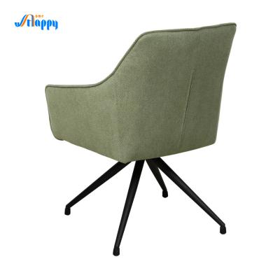 China Mid Century Green Leather Dining Chairs With Contemporary Style Dc-7522 for sale