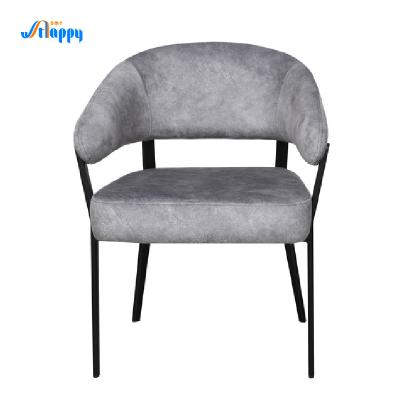 Cina Facile da pulire Stoffa imbottita Accent Chair Alta stabilità con gambe di metallo Dc-7553 in vendita